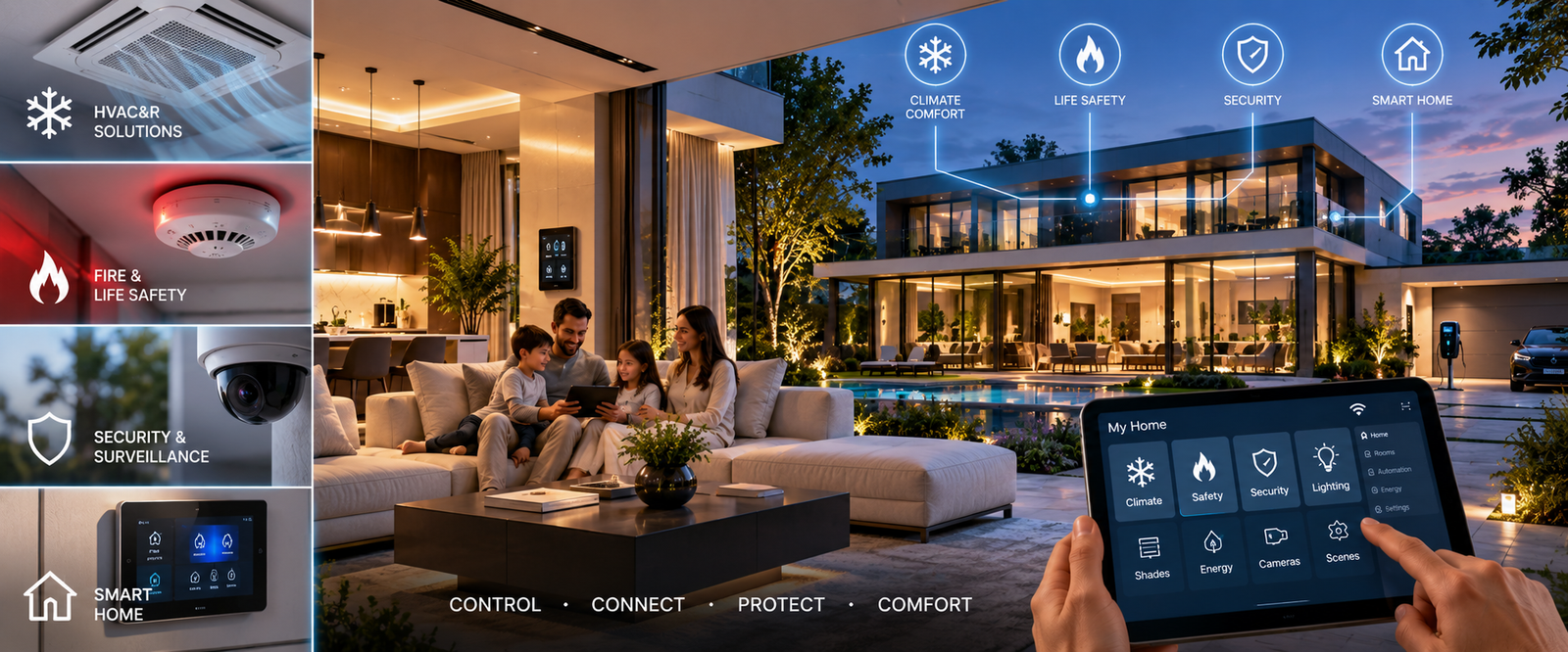 MAC connects comfort, safety, security and intelligent control to create environments